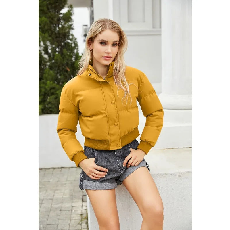Women's Cozy High-Neck Zip-Up Jacket