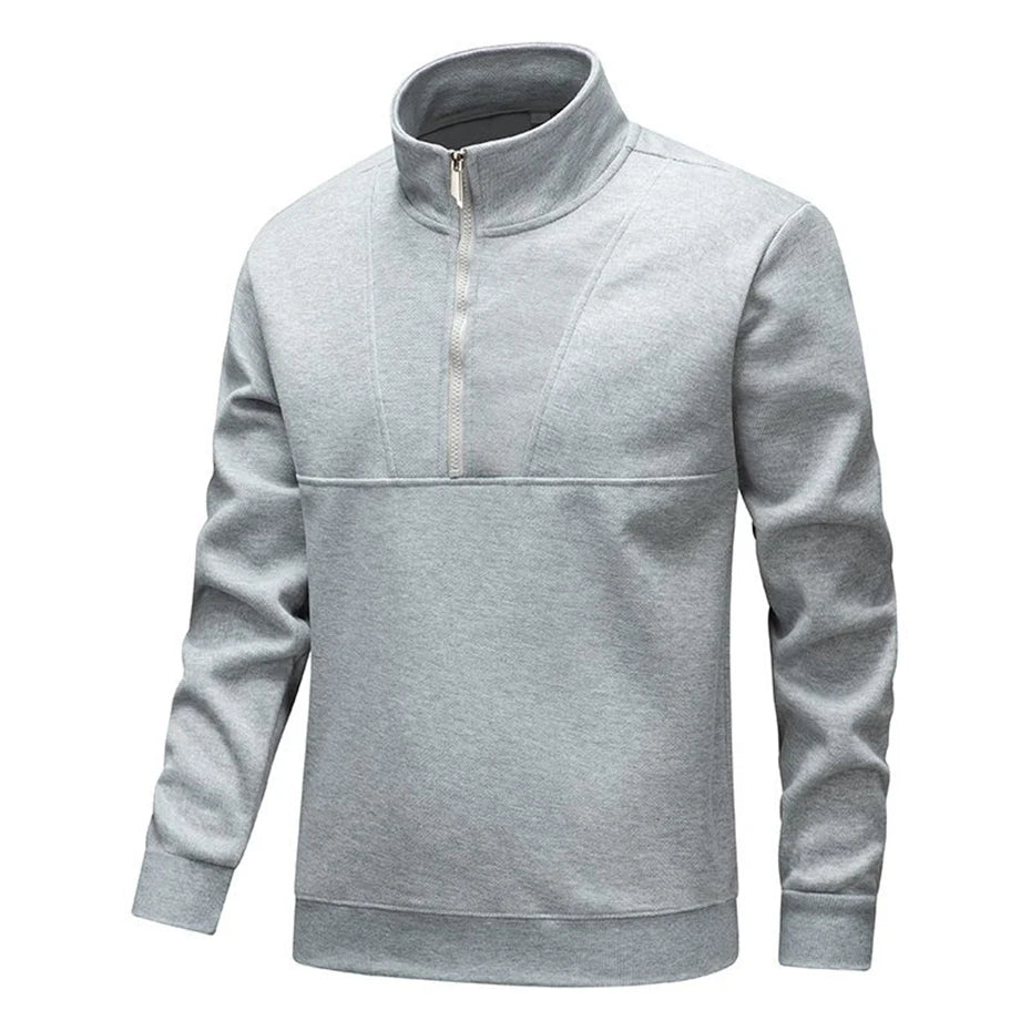 Men’s Half-Zip Stand Collar Sweatshirt