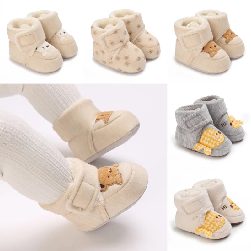 Soft Cartoon Cotton Toddler shoes First Walker Shoes for Newborns