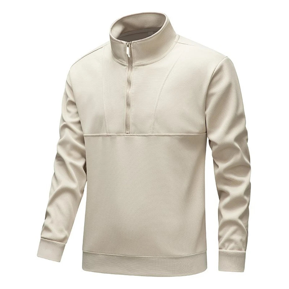 Men’s Half-Zip Stand Collar Sweatshirt