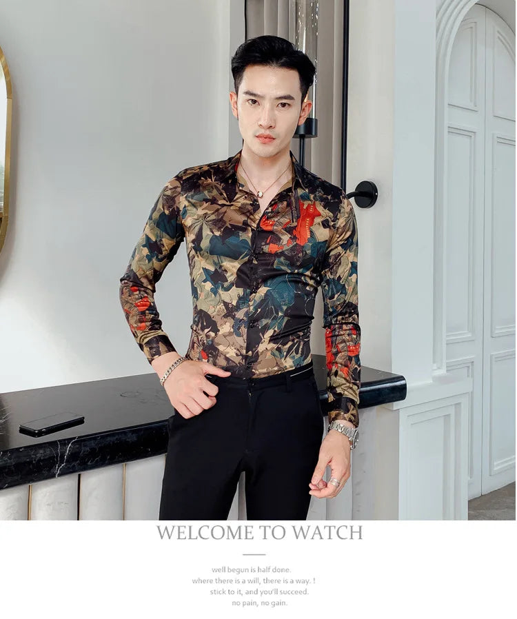 New Vintage Printed Shirt MEN’S FLORAL SIGNATURE SHIRT