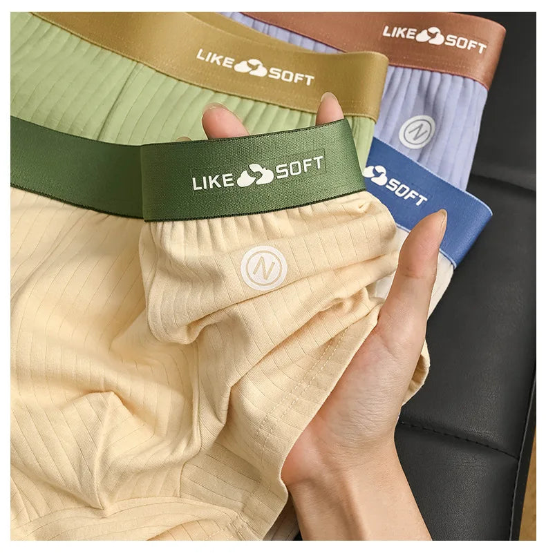 5 Pcs Men's Striped Funny Boxer Shorts Underwear Sexy Underpants Man Male Homme U Convex Shorts Lingerie Boxershorts  Panties