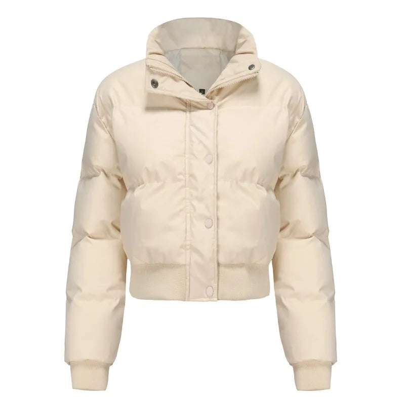 Women's Cozy High-Neck Zip-Up Jacket