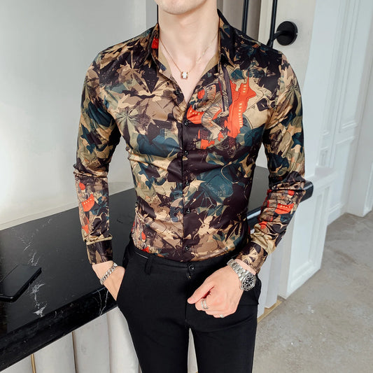 New Vintage Printed Shirt MEN’S FLORAL SIGNATURE SHIRT