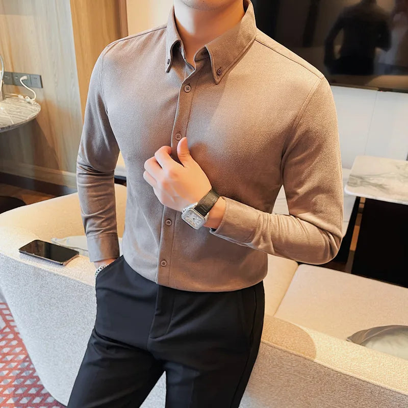 Men's Slim Fit Casual Dress Shirt 2023.