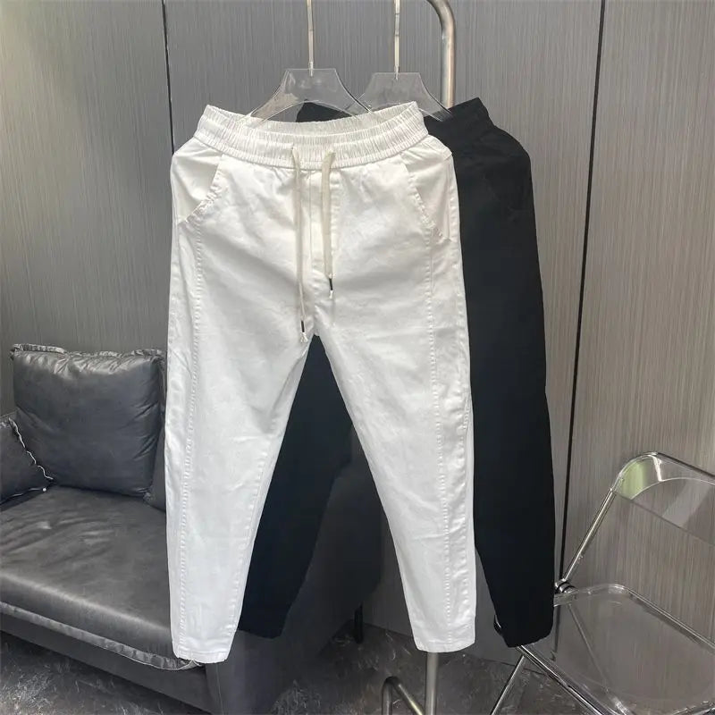 Men's Summer Harem Trousers – Lightweight Relaxed Fit Street Style Pants