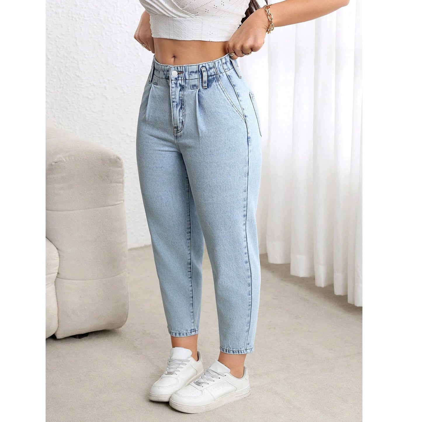 Mirror Atelier Plus Size Straight-Leg Denim Pants | Effortless Everyday Style