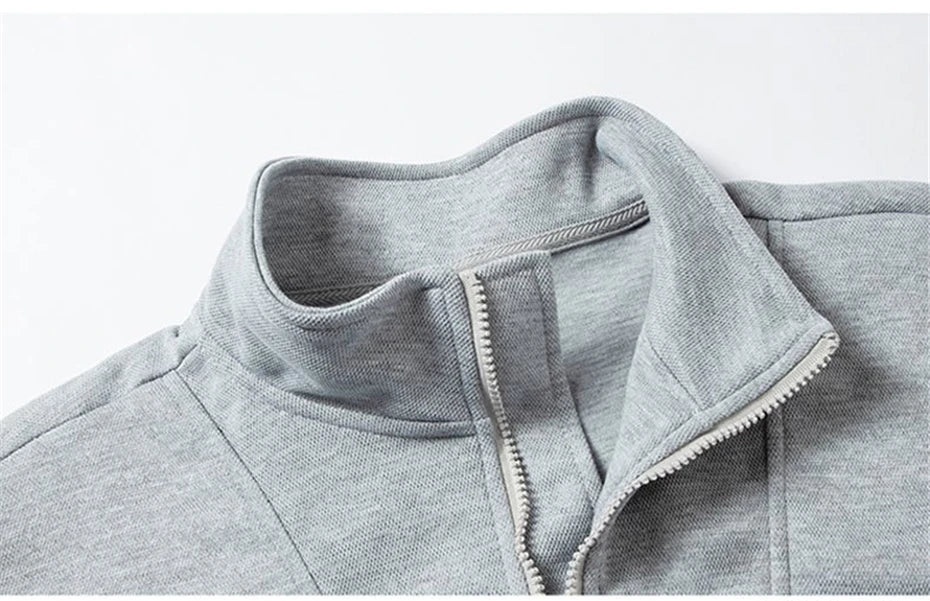 Men’s Half-Zip Stand Collar Sweatshirt