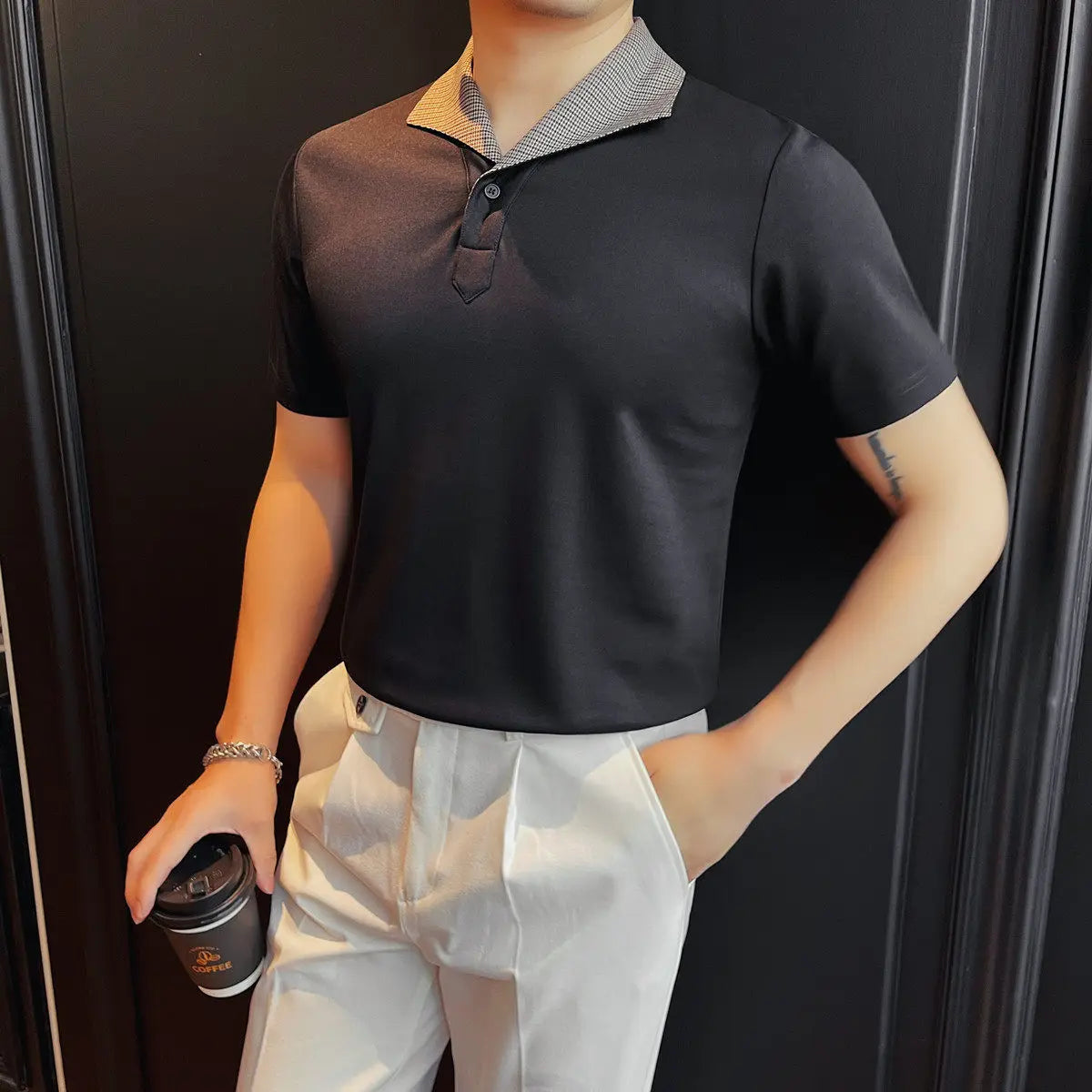 T-shirt for Men Modal Casual Business Polo Shirts