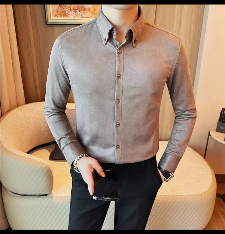Men's Slim Fit Casual Dress Shirt 2023.