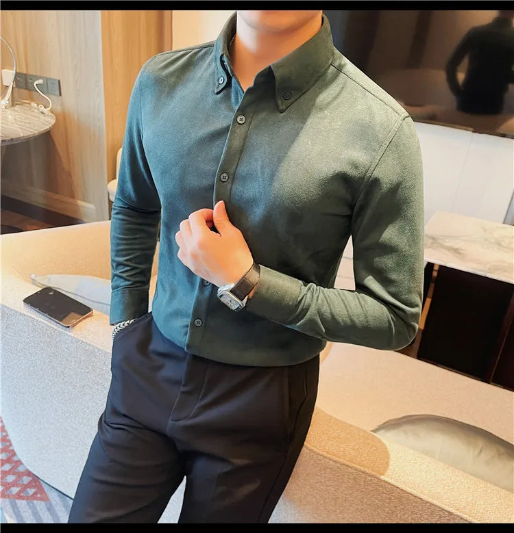 Men's Slim Fit Casual Dress Shirt 2023.
