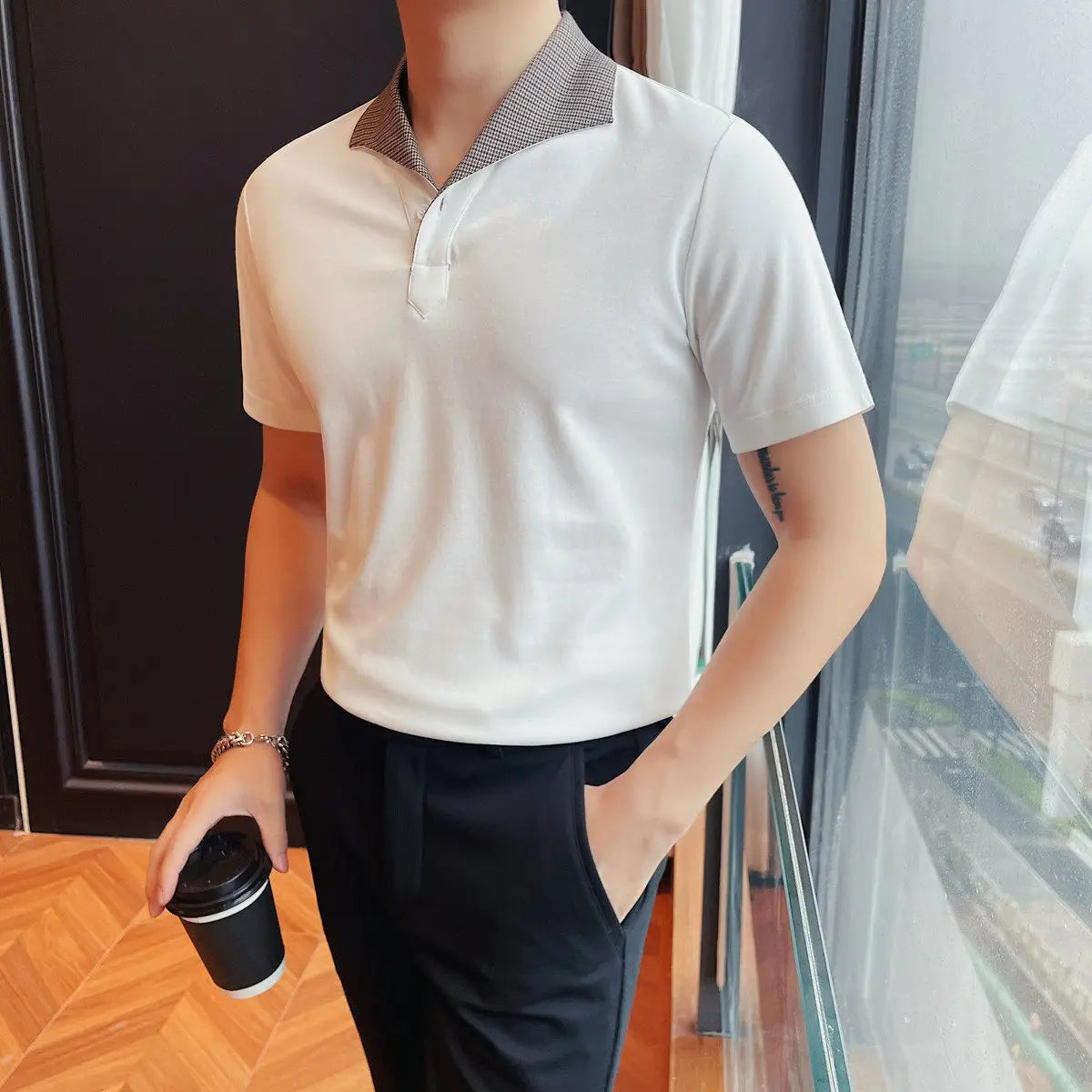 T-shirt for Men Modal Casual Business Polo Shirts