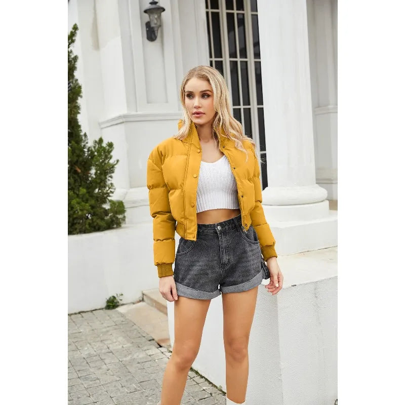 Women's Cozy High-Neck Zip-Up Jacket