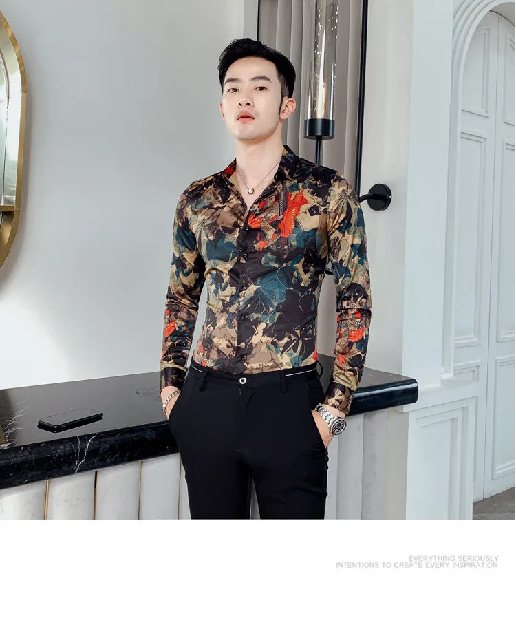 New Vintage Printed Shirt MEN’S FLORAL SIGNATURE SHIRT