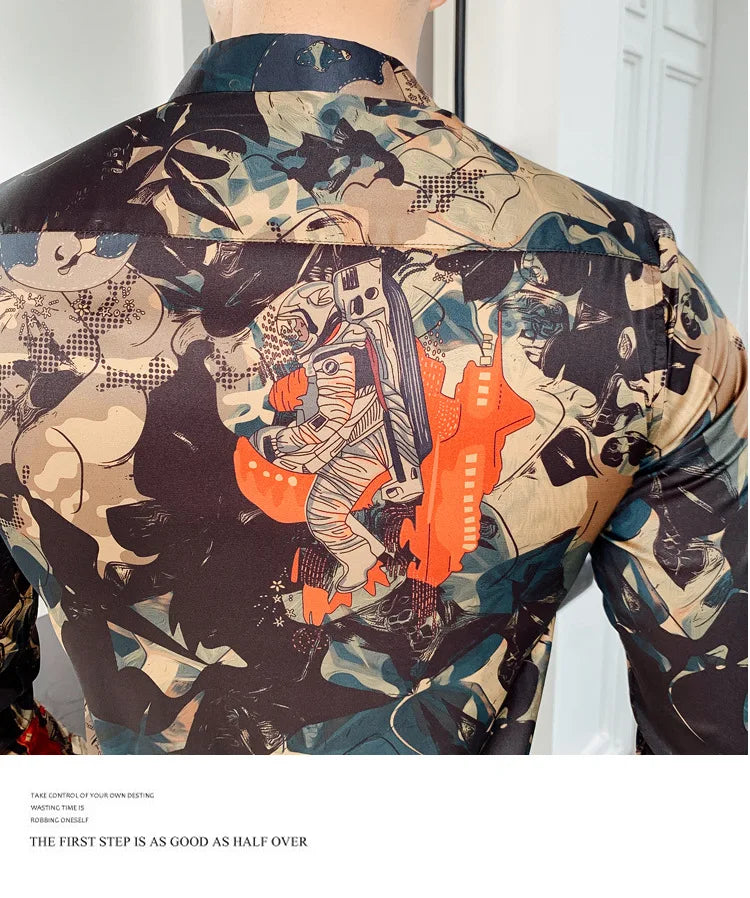 New Vintage Printed Shirt MEN’S FLORAL SIGNATURE SHIRT